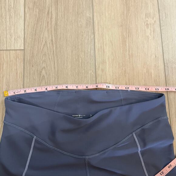 Old Navy Women’s Blue Dusk High Waist Powersoft 7/8 Leggings Sz L Tall - Picture 8 of 11
